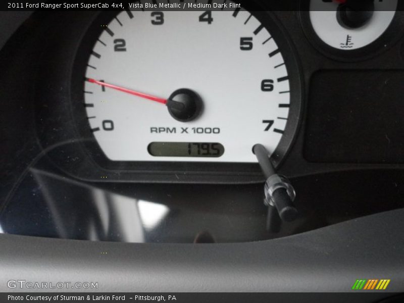Vista Blue Metallic / Medium Dark Flint 2011 Ford Ranger Sport SuperCab 4x4
