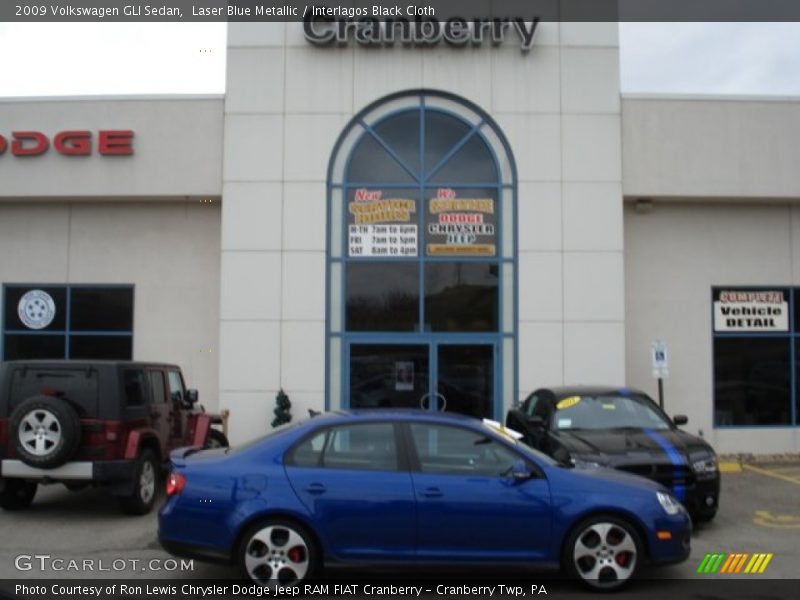 Laser Blue Metallic / Interlagos Black Cloth 2009 Volkswagen GLI Sedan