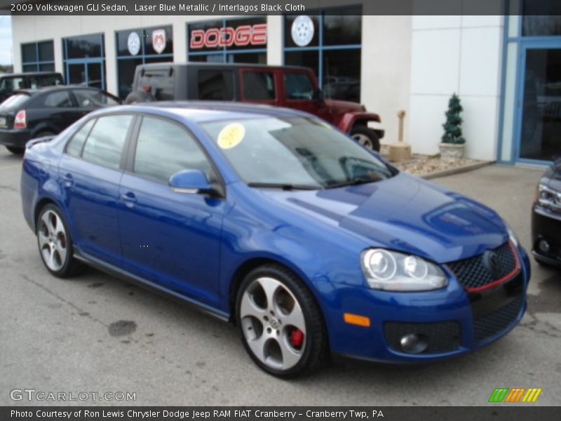 Laser Blue Metallic / Interlagos Black Cloth 2009 Volkswagen GLI Sedan