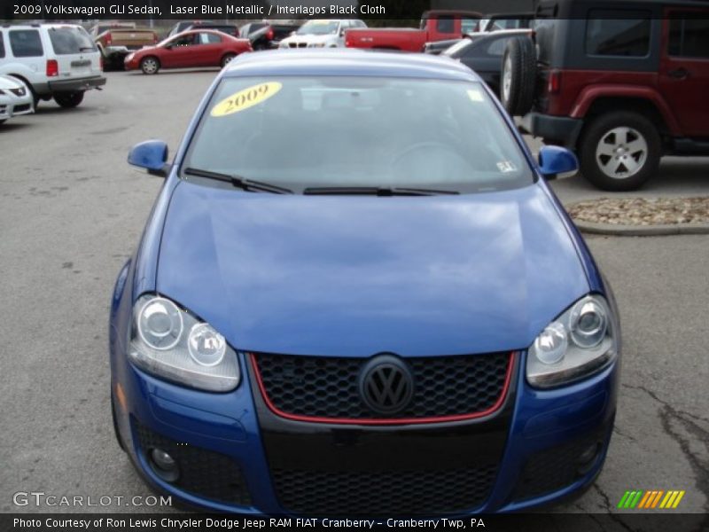 Laser Blue Metallic / Interlagos Black Cloth 2009 Volkswagen GLI Sedan