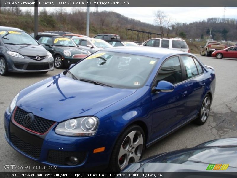 Laser Blue Metallic / Interlagos Black Cloth 2009 Volkswagen GLI Sedan