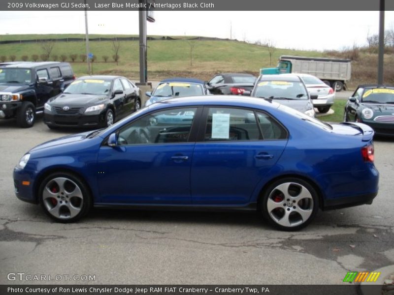 Laser Blue Metallic / Interlagos Black Cloth 2009 Volkswagen GLI Sedan