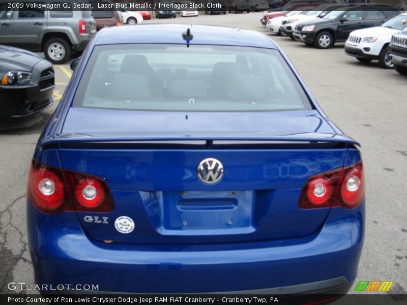 Laser Blue Metallic / Interlagos Black Cloth 2009 Volkswagen GLI Sedan