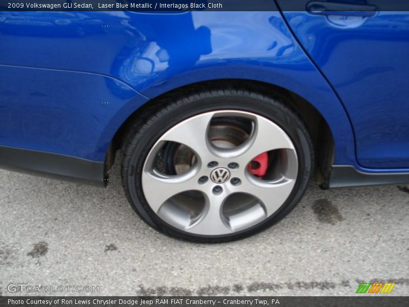 Laser Blue Metallic / Interlagos Black Cloth 2009 Volkswagen GLI Sedan