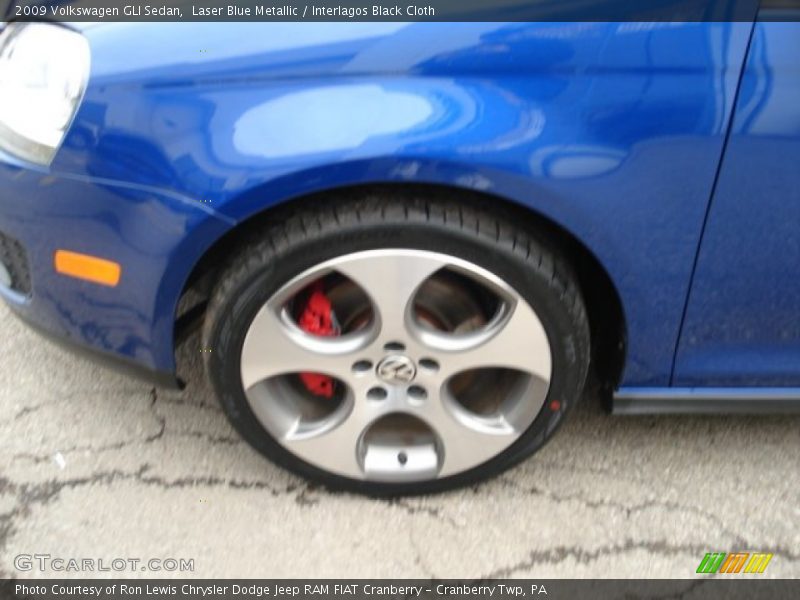 Laser Blue Metallic / Interlagos Black Cloth 2009 Volkswagen GLI Sedan