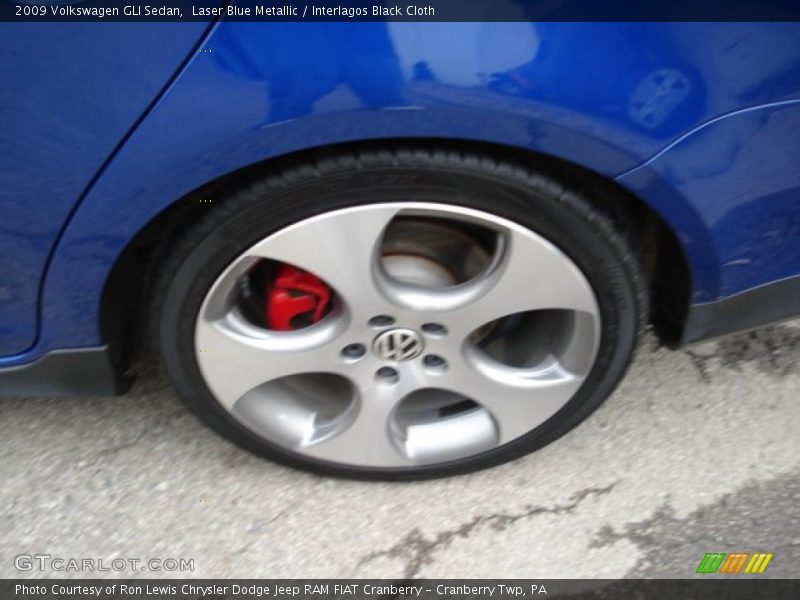 Laser Blue Metallic / Interlagos Black Cloth 2009 Volkswagen GLI Sedan