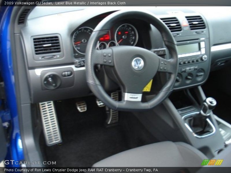 Laser Blue Metallic / Interlagos Black Cloth 2009 Volkswagen GLI Sedan