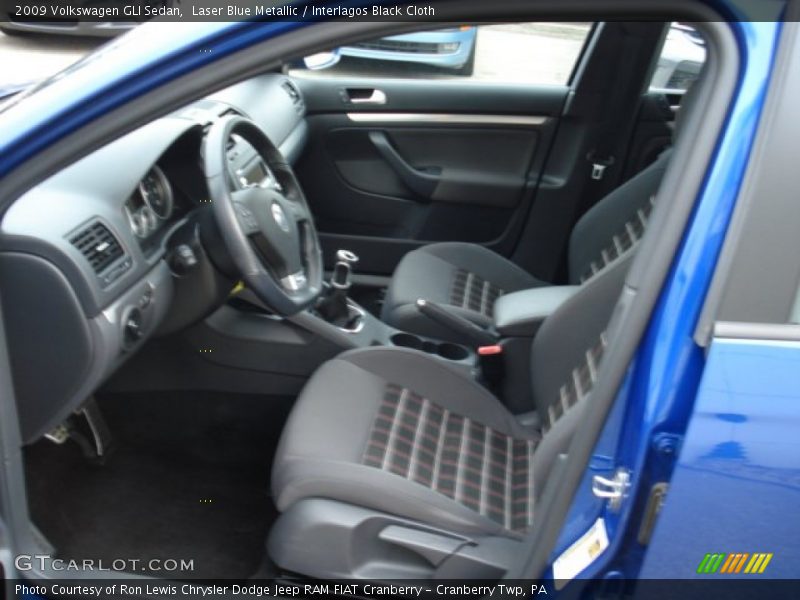Laser Blue Metallic / Interlagos Black Cloth 2009 Volkswagen GLI Sedan
