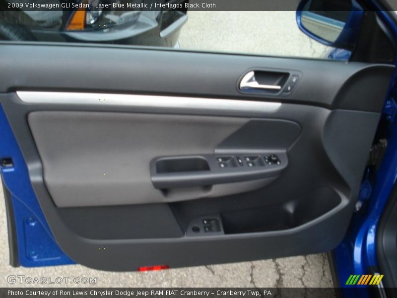 Laser Blue Metallic / Interlagos Black Cloth 2009 Volkswagen GLI Sedan