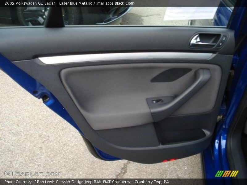 Laser Blue Metallic / Interlagos Black Cloth 2009 Volkswagen GLI Sedan