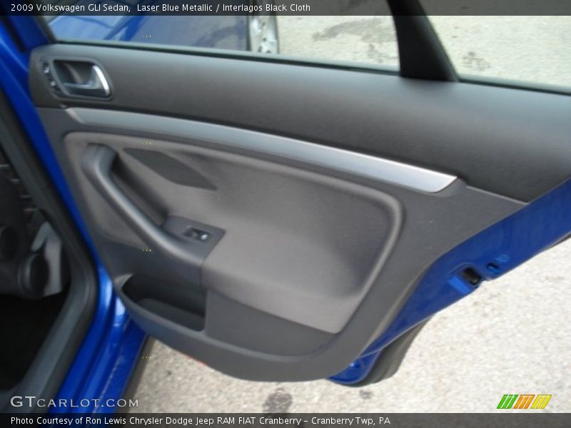 Laser Blue Metallic / Interlagos Black Cloth 2009 Volkswagen GLI Sedan