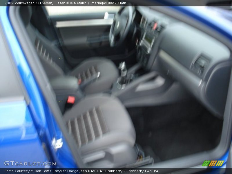 Laser Blue Metallic / Interlagos Black Cloth 2009 Volkswagen GLI Sedan