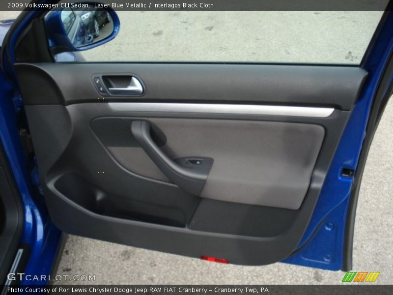 Laser Blue Metallic / Interlagos Black Cloth 2009 Volkswagen GLI Sedan