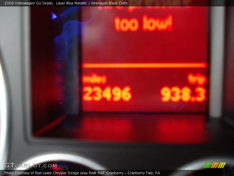 Laser Blue Metallic / Interlagos Black Cloth 2009 Volkswagen GLI Sedan