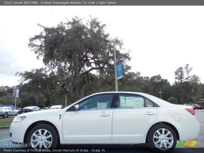 Crystal Champagne Metallic Tri-Coat / Light Camel 2012 Lincoln MKZ FWD