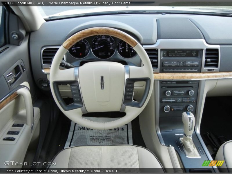 Crystal Champagne Metallic Tri-Coat / Light Camel 2012 Lincoln MKZ FWD