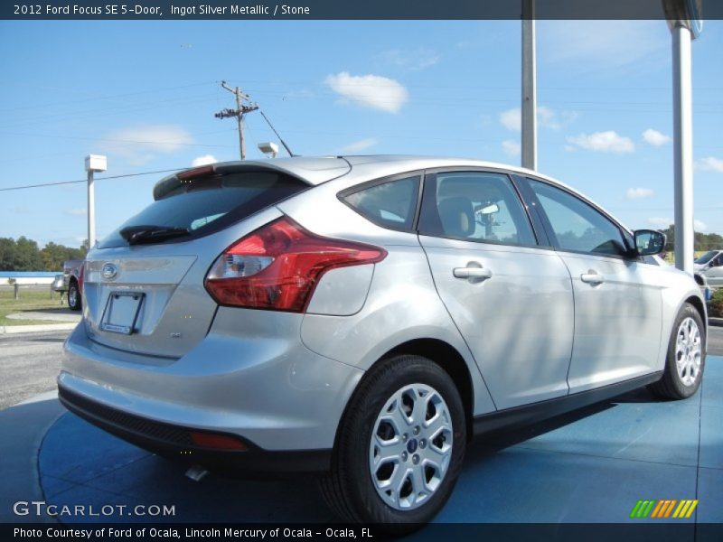 Ingot Silver Metallic / Stone 2012 Ford Focus SE 5-Door
