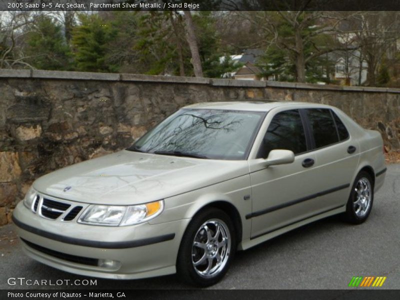 Parchment Silver Metallic / Sand Beige 2005 Saab 9-5 Arc Sedan