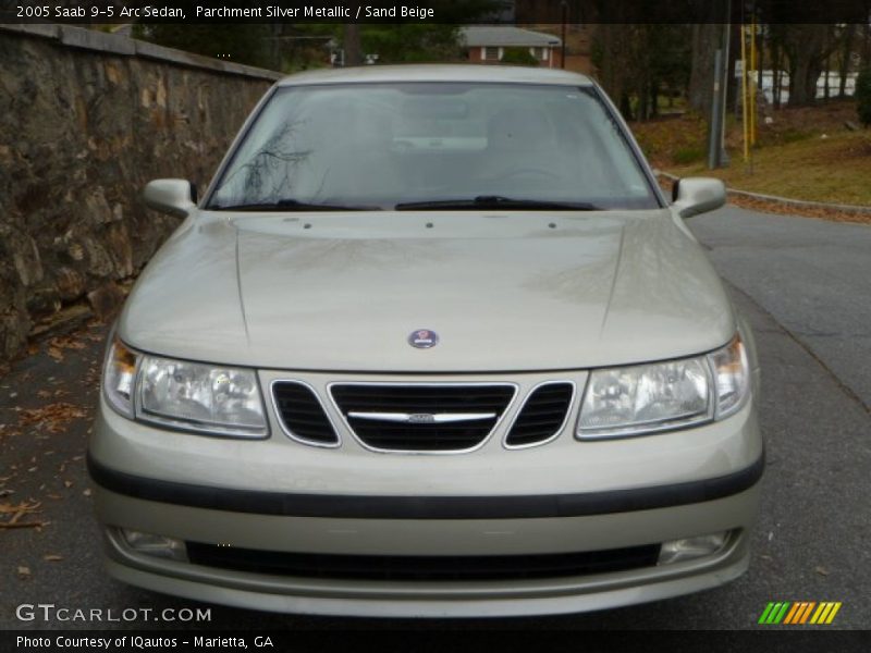 Parchment Silver Metallic / Sand Beige 2005 Saab 9-5 Arc Sedan