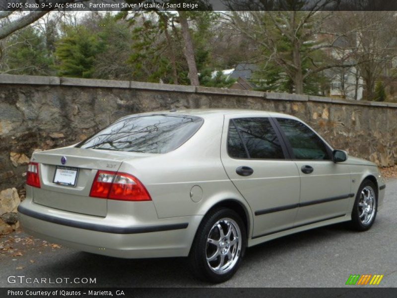 Parchment Silver Metallic / Sand Beige 2005 Saab 9-5 Arc Sedan