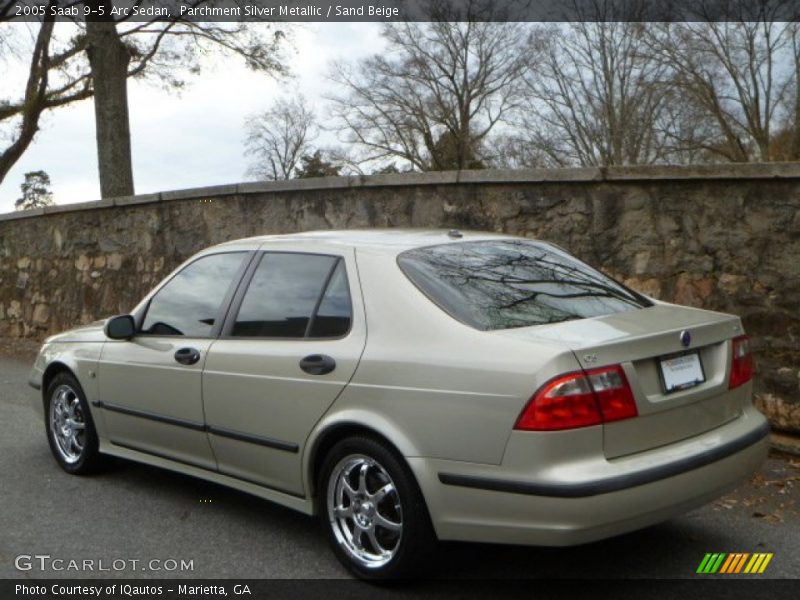 Parchment Silver Metallic / Sand Beige 2005 Saab 9-5 Arc Sedan