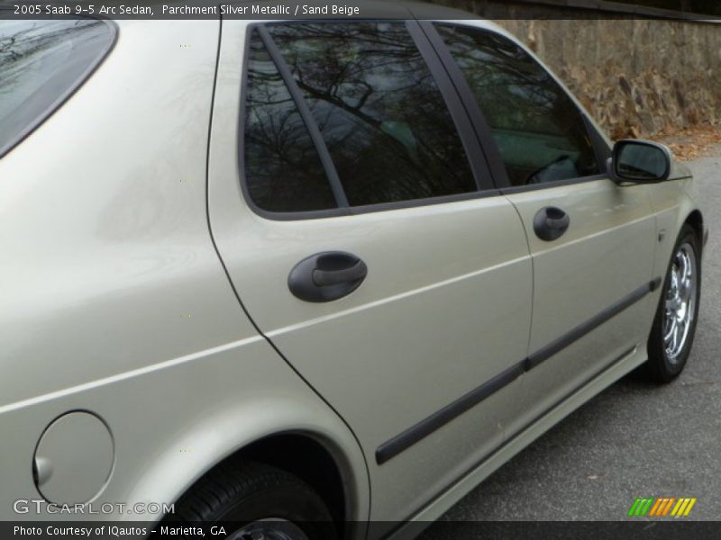 Parchment Silver Metallic / Sand Beige 2005 Saab 9-5 Arc Sedan