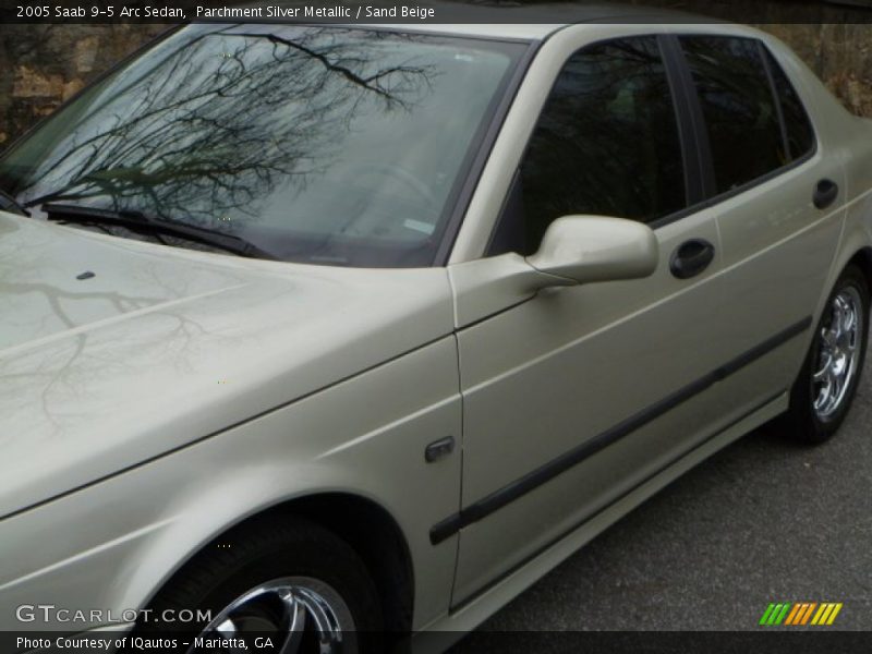 Parchment Silver Metallic / Sand Beige 2005 Saab 9-5 Arc Sedan
