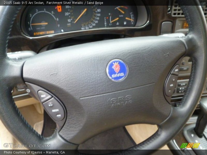Parchment Silver Metallic / Sand Beige 2005 Saab 9-5 Arc Sedan