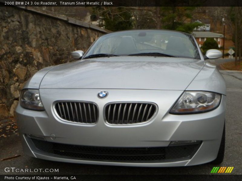 Titanium Silver Metallic / Black 2008 BMW Z4 3.0si Roadster