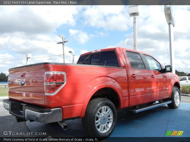 Race Red / Black 2012 Ford F150 Lariat SuperCrew