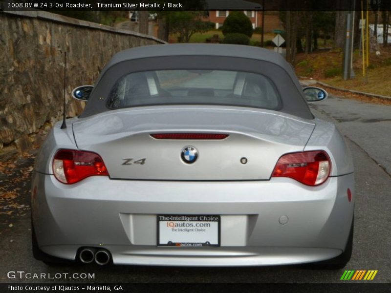 Titanium Silver Metallic / Black 2008 BMW Z4 3.0si Roadster
