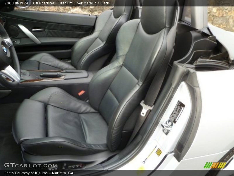 Titanium Silver Metallic / Black 2008 BMW Z4 3.0si Roadster