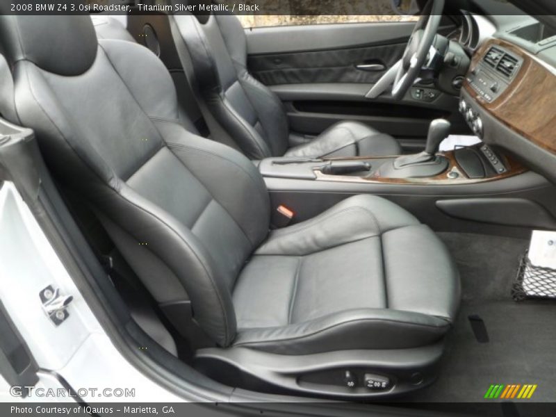 Titanium Silver Metallic / Black 2008 BMW Z4 3.0si Roadster