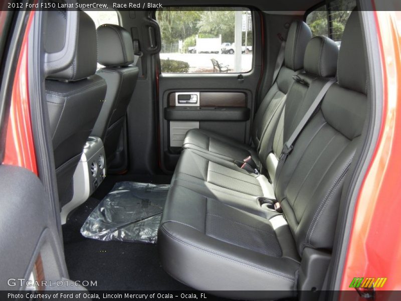 Race Red / Black 2012 Ford F150 Lariat SuperCrew