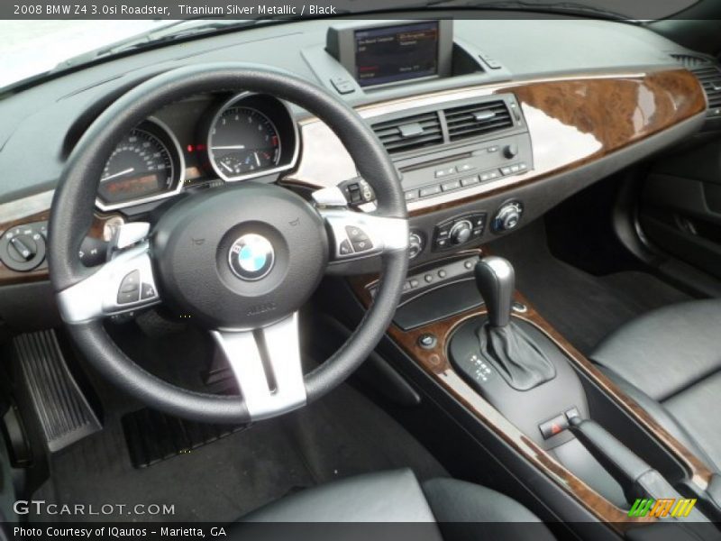 Titanium Silver Metallic / Black 2008 BMW Z4 3.0si Roadster