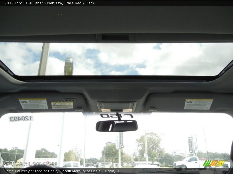 Race Red / Black 2012 Ford F150 Lariat SuperCrew