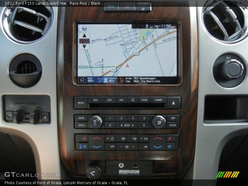 Navigation of 2012 F150 Lariat SuperCrew