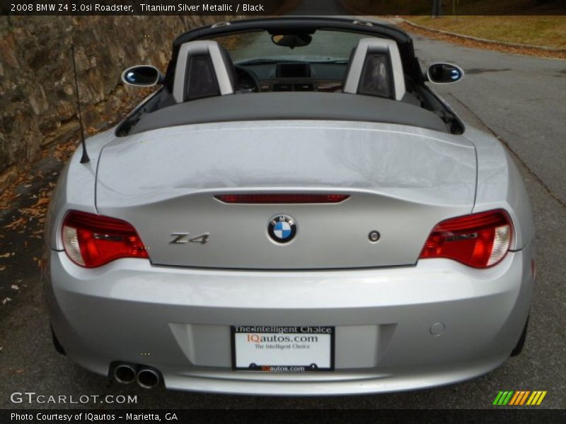 Titanium Silver Metallic / Black 2008 BMW Z4 3.0si Roadster