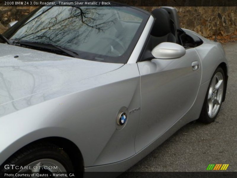 Titanium Silver Metallic / Black 2008 BMW Z4 3.0si Roadster