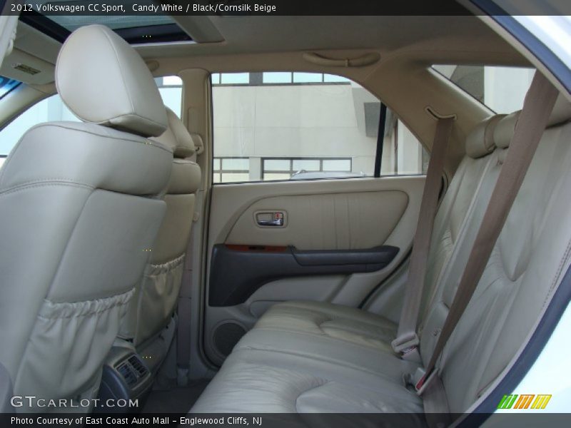 Candy White / Black/Cornsilk Beige 2012 Volkswagen CC Sport