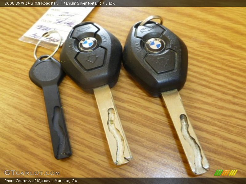 Titanium Silver Metallic / Black 2008 BMW Z4 3.0si Roadster