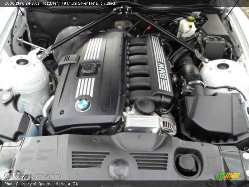 Titanium Silver Metallic / Black 2008 BMW Z4 3.0si Roadster