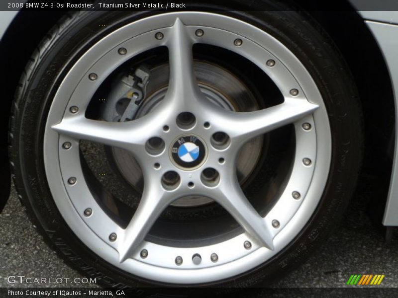 Titanium Silver Metallic / Black 2008 BMW Z4 3.0si Roadster