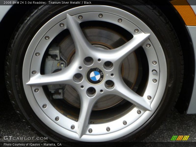 Titanium Silver Metallic / Black 2008 BMW Z4 3.0si Roadster