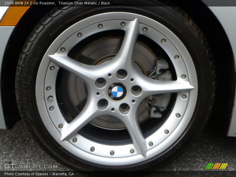 Titanium Silver Metallic / Black 2008 BMW Z4 3.0si Roadster