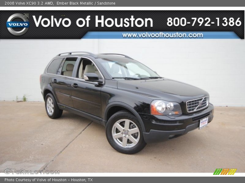 Ember Black Metallic / Sandstone 2008 Volvo XC90 3.2 AWD