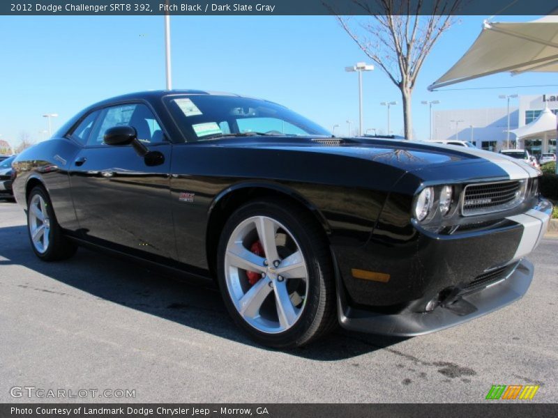Pitch Black / Dark Slate Gray 2012 Dodge Challenger SRT8 392