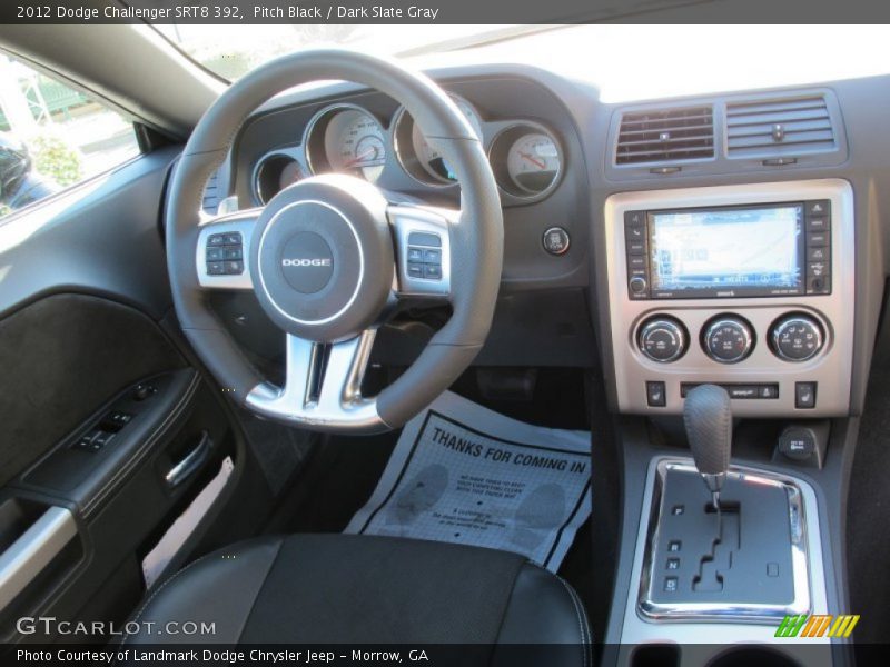 Pitch Black / Dark Slate Gray 2012 Dodge Challenger SRT8 392