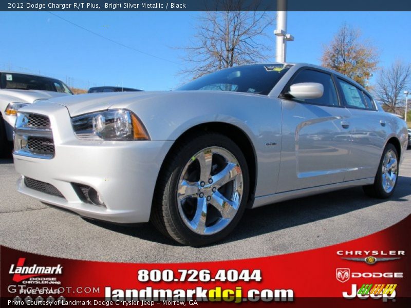 Bright Silver Metallic / Black 2012 Dodge Charger R/T Plus