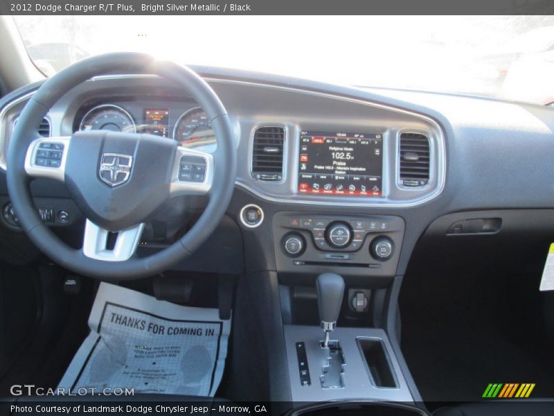 Bright Silver Metallic / Black 2012 Dodge Charger R/T Plus